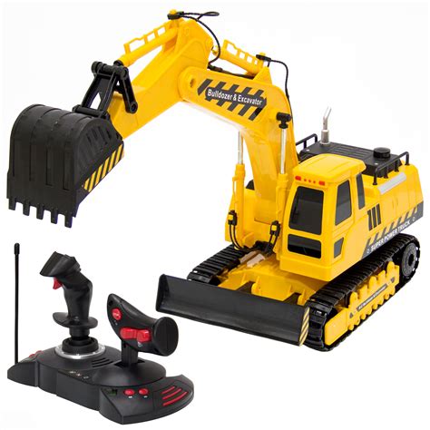 Best Choice Products 27MHz 1:18 RC Excavator Bulldozer Kids Remote Control Toy Tractor - Walmart.com