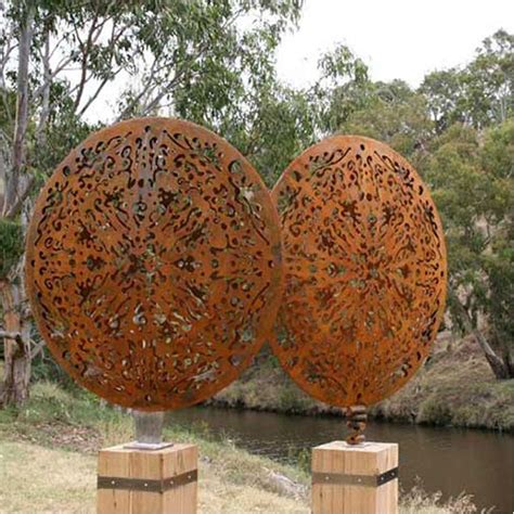 Metal Garden Art Rusted Steel Sculpture