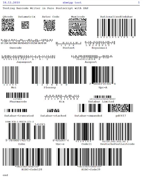 A Basis Life: Barcodes In SAP with the Barcode Writer in Pure Postscript