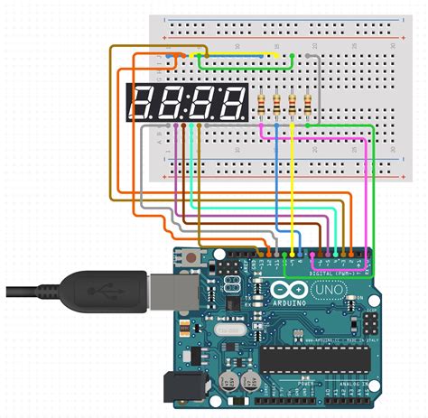 Interfacing Common Anode Seven Segment Display With Arduino Uno And Printing Numbers/Alphabets ...