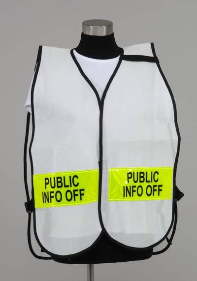 Model SPF1A Split Front Style Incident Command System Vest with Front/Back titles