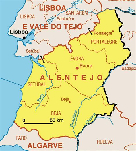 Alentejo Karte | goudenelftal