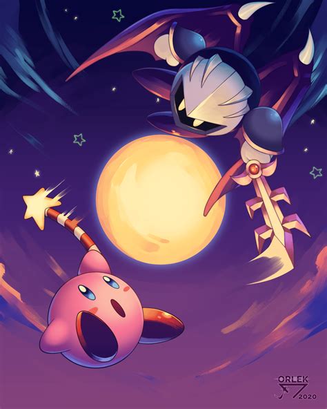 Kirby VS Meta Knight by Orlek-sketch on Newgrounds