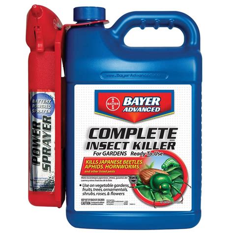 Bayer BAY700287A Complete Insect Killer for Gardens with Power Sprayer 1.3-gallon