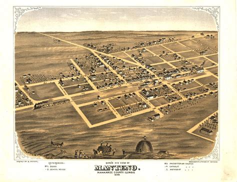 Historic Map - Manteno, IL - 1869 | World Maps Online