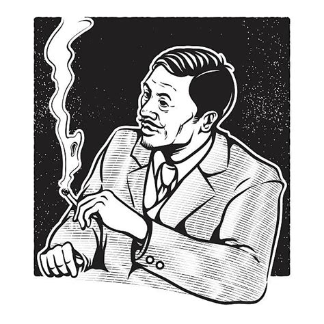 Man Cigar Illustrations, Royalty-Free Vector Graphics & Clip Art - iStock