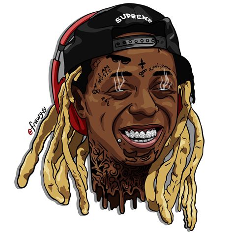 Lil’ Wayne, by @frawgsy : r/AdobeIllustrator