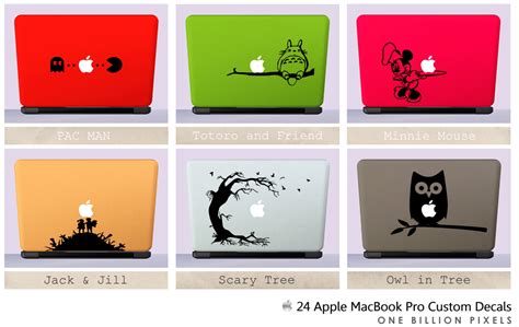 24 Apple MacBook Pro Custom Decals - One Billion Pixels