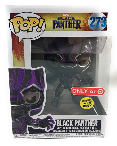 Funko POP! Marvel: Black Panther - Purple Glow Black Panther (Target ...