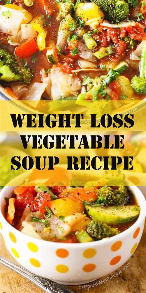 WEIGHT LOSS VEGETABLE SOUP RECIPE