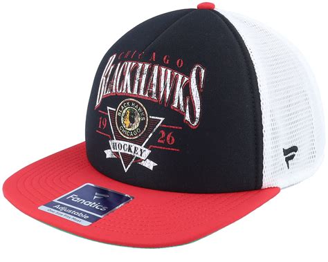 Chicago Blackhawks True Classic Foam Black/Athletic Red/White Trucker ...