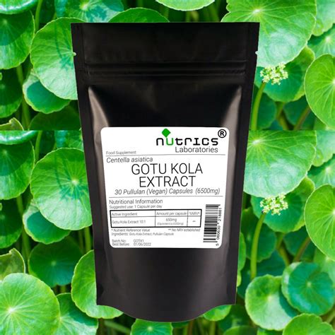 Gotu Kola Extract supplement vegan vegetarian powder capsules