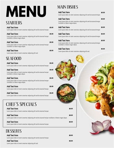 small restaurant restaurant menu design templates, food menu designs, seafood menus, small ...