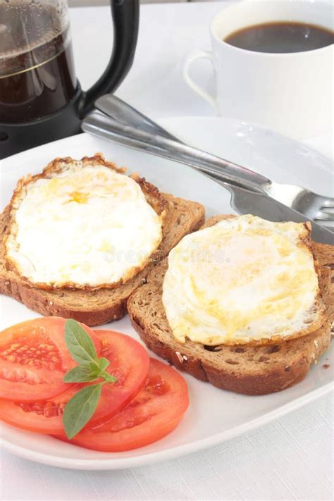 Breakfast Of Eggs On Toast And Coffee Stock Images - Image: 22177624