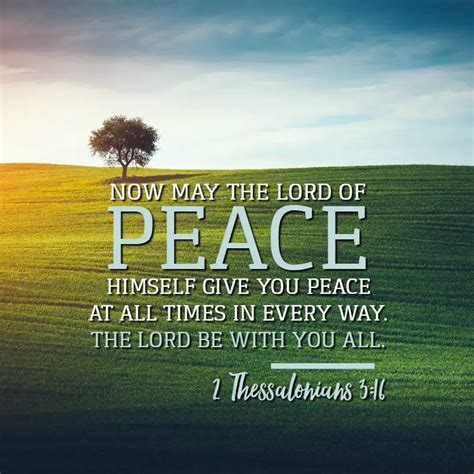 Daily Verse: 2 Thessalonians 3:16 | KCIS 630