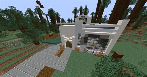 Modern House in the forest Minecraft Map