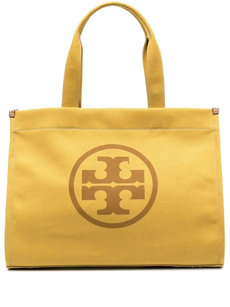 Tory Burch logo-motif Tote | Yellow | FARFETCH HK