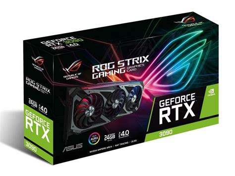 ASUS ROG Strix GeForce RTX 3090 Video Card ROG-STRIX-RTX3090-O24G ...