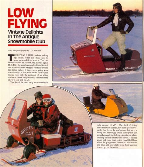 CLASSIC SNOWMOBILES OF THE PAST: ANTIQUE SLEDS