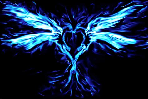 Blue Phoenix Love by punkisstillcool on DeviantArt