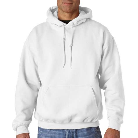 Gildan - 12500 Adult Hooded Sweatshirt -White-Medium - Walmart.com ...