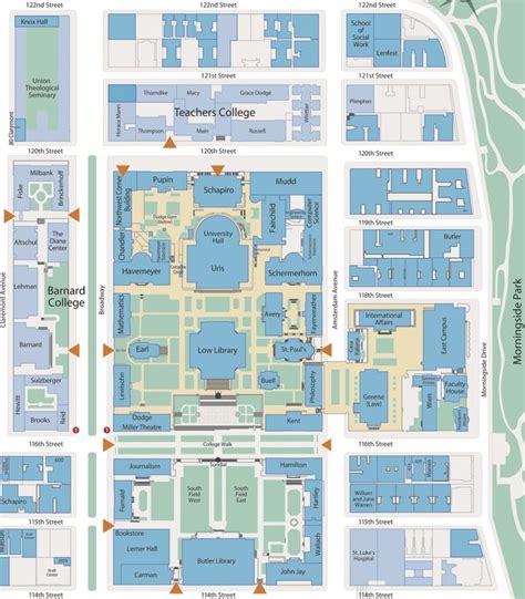 Columbia university map