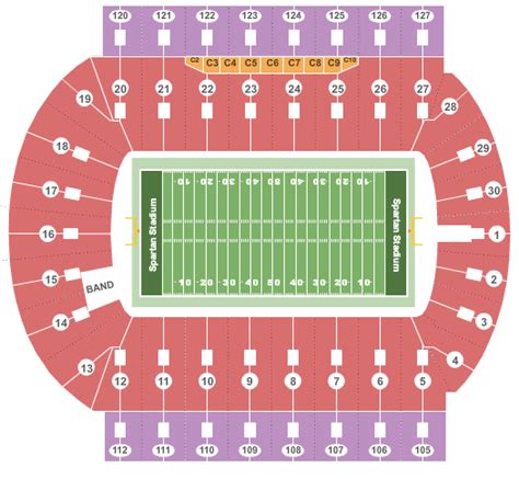 Spartan Stadium MI Seating Chart & Maps - East Lansing