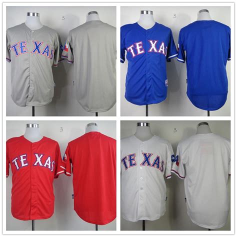 2017 Custom Texas Rangers Jersey Stitched Baseball Personalized Jerseys ...