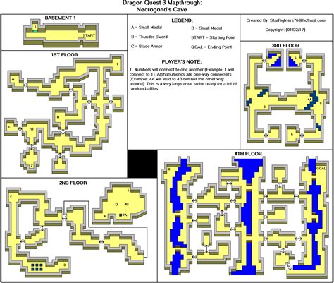 Dragon Quest III Necrogond Cave Map (GIF) - StarFighters76 - Neoseeker ...