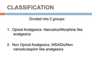 Analgesics and anti inflammatory drugs | PPT