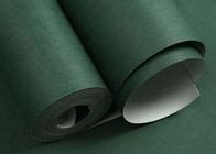 Durable Non woven Wallpaper Removable Material with Dark Green Color