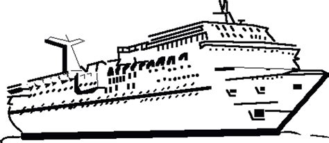 Cruise Ship Clipart Black And White ~ Cruise Ship Black And White ...