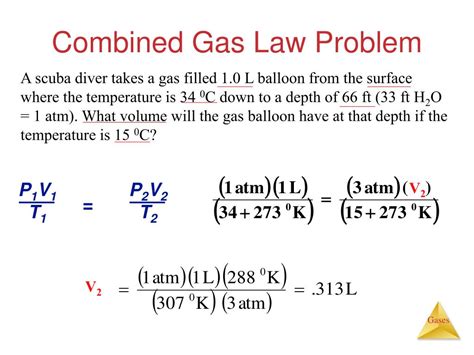 How To Solve Combined Gas Law Problems