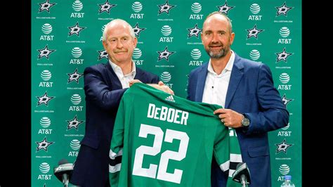 Dallas Stars introduce new head coach Peter DeBoer at American Airlines ...