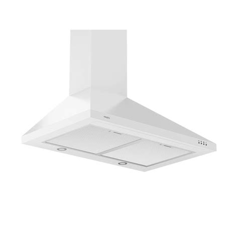 Ancona WPPW430 30 in. Wall-Mounted Convertible Range Hood in White-AN-1184 - The Home Depot