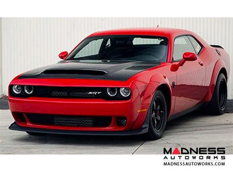 Dodge Challenger Demon Type-OE - Carbon Fiber Hood - Dry