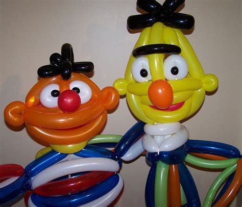 Bert & Ernie by Black Cat Balloon Company, via Flickr Cat Balloons, Balloon Hat, Balloons And ...