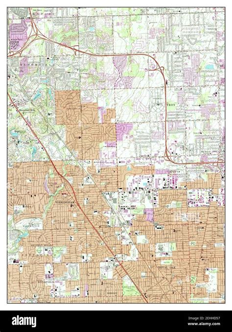 Birmingham, Michigan, map 1981, 1:24000, United States of America by ...