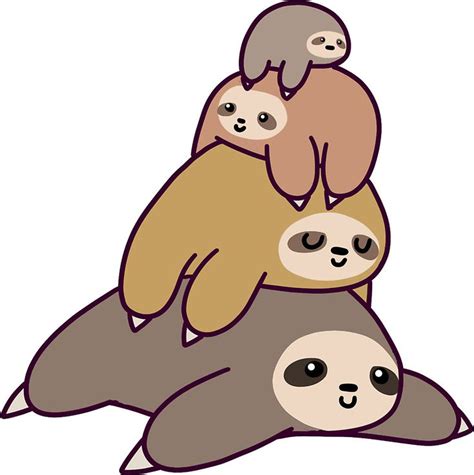 Cute Sloth Clipart at GetDrawings | Free download