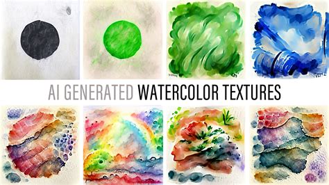 ArtStation - AI Generated Watercolor Textures