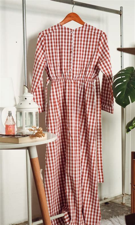 Red White Checkered Dress, Women's Fashion, Dresses & Sets, Dresses on ...