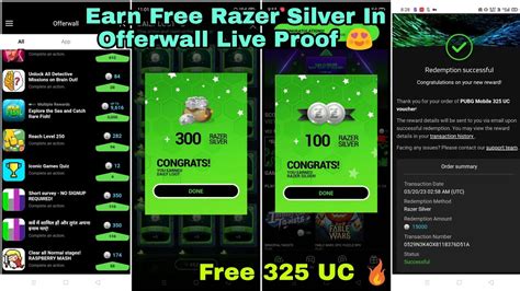 How To Earn Razer Silver Fast Earn Free 3X Razer Silver Offerwall 2023 New Update Cortex Games ...