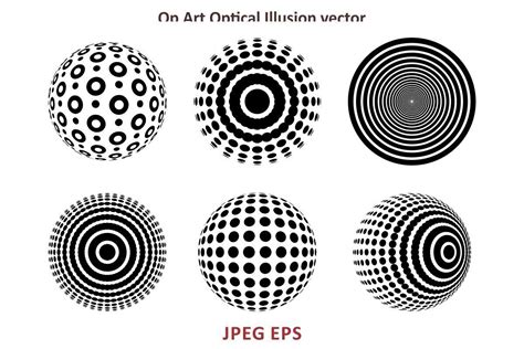 Op Art Optical Illusion 3d Shape Point Graphic by zoyali · Creative Fabrica