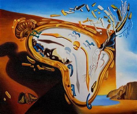 Salvador Dali Melting Clock Painting at PaintingValley.com | Explore ...