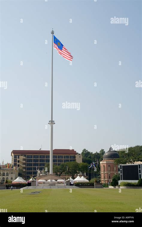 The flagpole in Merdeka Square Kuala Lumpur Stock Photo - Alamy