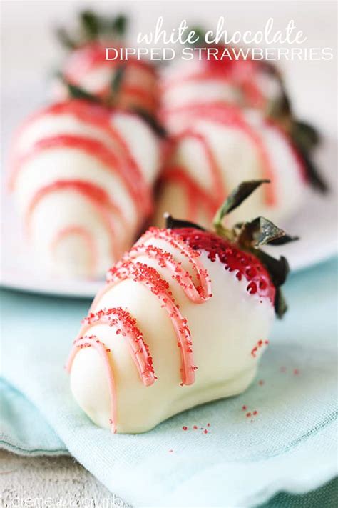 White Chocolate Dipped Strawberries