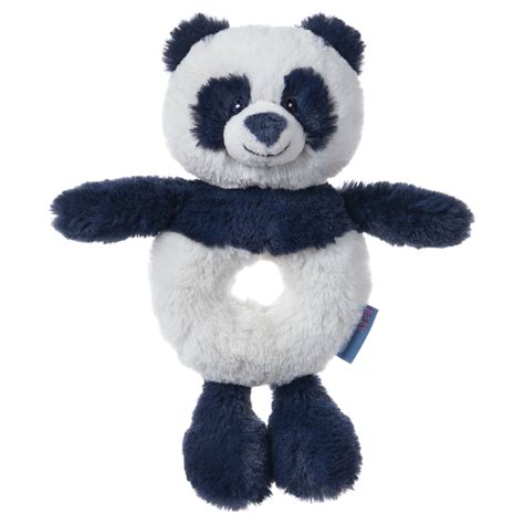 Baby GUND Baby Toothpick Cooper Panda Rattle Plush Stuffed Animal, Blue ...