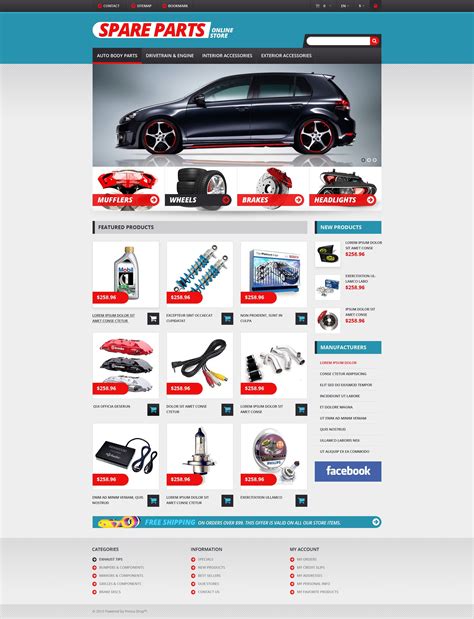 Auto Parts - PrestaShop Theme | Prestashop themes, Auto parts online, Theme