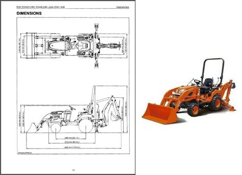 Kubota BX25 BX25D Backhoe Loader Service Manual on a CD