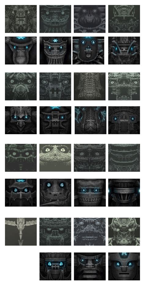 Game over/death/colossus face screen ps2 ps4 comparison : r/ShadowoftheColossus